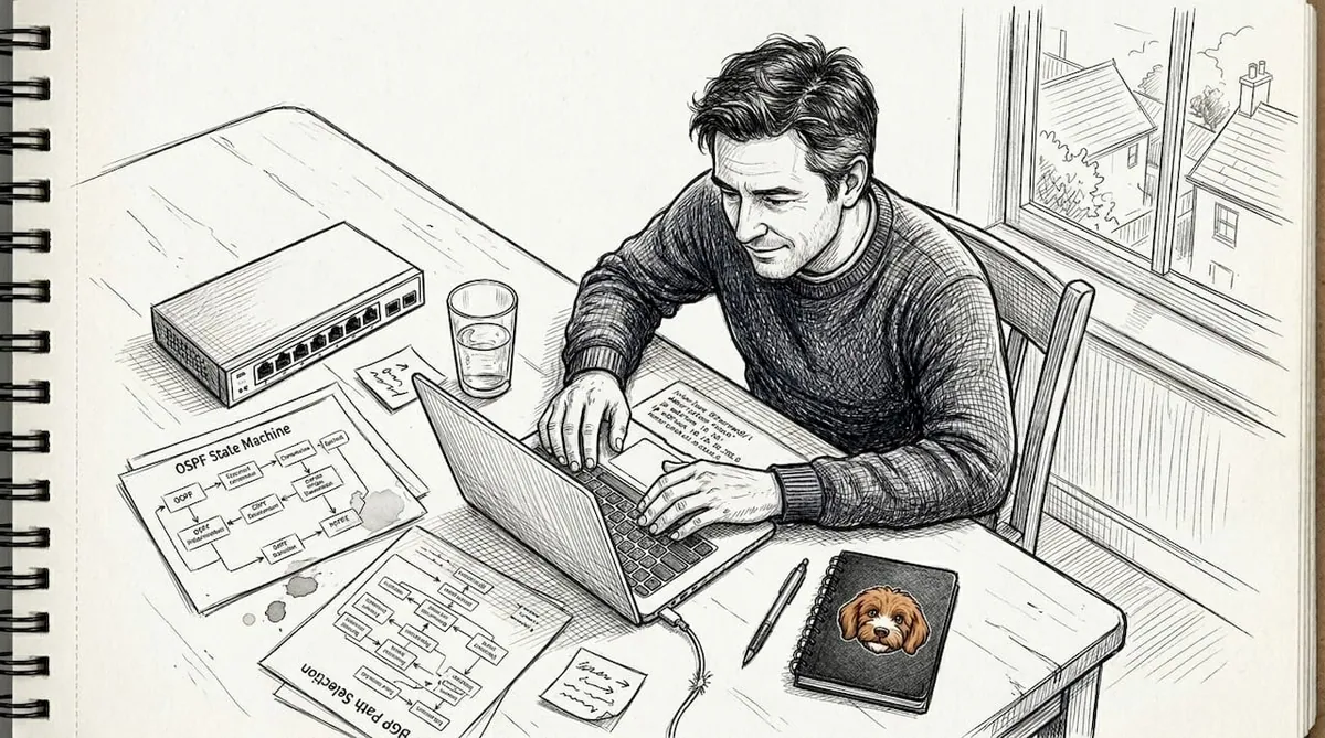 Engineer planning encrypted agent network workflow